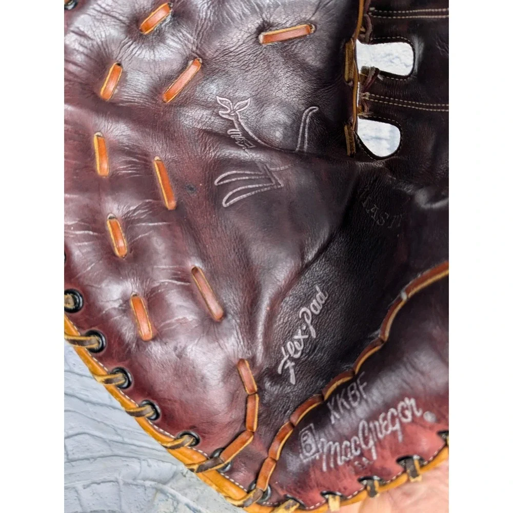 MacGregor Kangaroo Leather First Base Mitt XKBF Left Hand Throw Made USA RARE c1